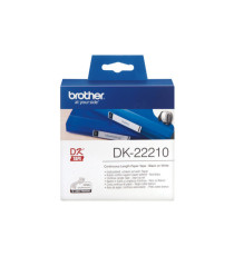 Brother - Rotolo etichetta continua - carta adesiva - Nero/Bianco - 29mm x 30,48mt - DK- 22210 Brother - Rotolo etichetta continua - carta adesiva - Nero/Bianco - 29mm x 30,48mt - DK- 22210