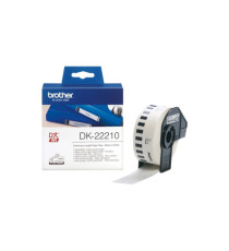 Brother - Rotolo etichetta continua - carta adesiva - Nero/Bianco - 29mm x 30,48mt - DK- 22210 Brother - Rotolo etichetta continua - carta adesiva - Nero/Bianco - 29mm x 30,48mt - DK- 22210