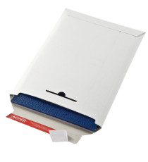 Busta a sacco - in cartone - chiusura autoadesiva - 245 x 345 x 30 mm - bianco - Colompac