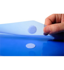 Busta a tasca con chiusura in velcro - PPL - 24x32 cm - blu/trasparente - Exacompta Busta a tasca con chiusura in velcro - PPL - 24x32 cm - blu/trasparente - Exacompta