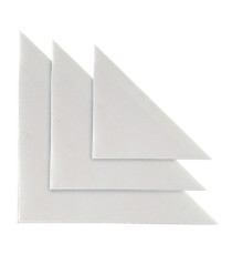 Busta autoadesiva TR 13 - triangolare - PVC - 13 x 13 cm - trasparente - Sei Rota - conf. 10 pezzi Busta autoadesiva TR 13 - triangolare - PVC - 13 x 13 cm - trasparente - Sei Rota - conf. 10 pezzi