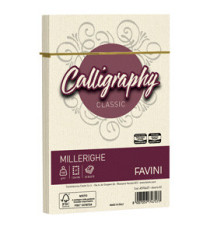 Busta Calligraphy Millerighe - 120 x 180 mm - 100 gr - avorio - Favini - conf. 25 pezzi Busta Calligraphy Millerighe - 120 x 180 mm - 100 gr - avorio - Favini - conf. 25 pezzi