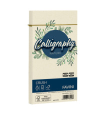 Busta Calligraphy Nature Crush - 110 x 220 mm - 90 gr - alga - Favini - conf. 25 pezzi Busta Calligraphy Nature Crush - 110 x 220 mm - 90 gr - alga - Favini - conf. 25 pezzi