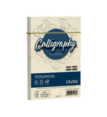 Busta Calligraphy Pergamena - 120 x 180 mm - 90 gr - naturale 06 - Favini - conf. 25 pezzi
