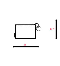 Busta con zip Bubble - 21,5 x 12,5 cm - EVA - colori pastello assortiti - Sei Rota