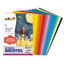 Busta di carta Bristol - 50 x 70 cm - colori assortiti - 15 fogli - Deco Busta di carta Bristol - 50 x 70 cm - colori assortiti - 15 fogli - Deco