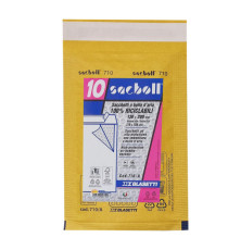 Busta imbottita Sacboll - A (13 x 20 cm) - carta - avana - Blasetti - conf. 10 pezzi