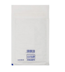 Busta imbottita Sacboll - A (14 x 27 cm) - carta - bianco - Blasetti - conf. 10 pezzi