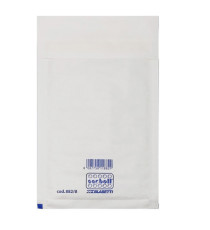 Busta imbottita Sacboll - A (14 x 27 cm) - carta - bianco - Blasetti - conf. 10 pezzi