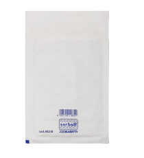 Busta imbottita Sacboll - A (14 x 27 cm) - carta - bianco - Blasetti - conf. 10 pezzi