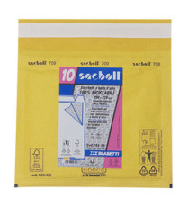 Busta imbottita Sacboll - CD (20 x 22 cm) - carta - avana - Blasetti - conf. 10 pezzi