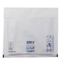 Busta imbottita Sacboll - CD (20 x 22 cm) - carta - bianco - Blasetti - conf. 10 pezzi