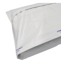 Busta Polyself - per corrieri - con soffietto - 52 x 55 x 10 cm - PE - bianco/grigio - Blasetti  - conf. 100 pezzi