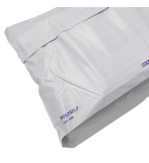 Busta Polyself - per corrieri - con soffietto - A3 - 32 x 48 x 10 cm - PE - bianco/grigio - Blasetti  - conf. 100 pezzi