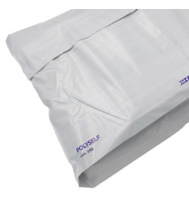 Busta Polyself - per corrieri - con soffietto - A3 - 32 x 48 x 10 cm - PE - bianco/grigio - Blasetti  - conf. 100 pezzi