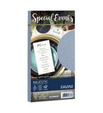 Busta Special Events metal - 110 x 220 mm - 120 gr - argento - Favini - conf. 10 buste