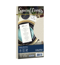 Busta Special Events metal - crema - 110 x 220mm - 120gr - Favini - conf. 10 buste Busta Special Events metal - crema - 110 x 220mm - 120gr - Favini - conf. 10 buste
