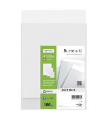 Buste a sacco Soft - PPL - 13 x 18 cm - liscio - trasparente - Sei Rota - conf. 100 pezzi Buste a sacco Soft - PPL - 13 x 18 cm - liscio - trasparente - Sei Rota - conf. 100 pezzi