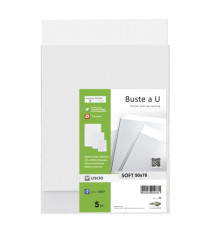 Buste a sacco Soft - PPL - 50 x 70 cm - liscio - trasparente - Sei Rota - conf. 5 pezzi Buste a sacco Soft - PPL - 50 x 70 cm - liscio - trasparente - Sei Rota - conf. 5 pezzi