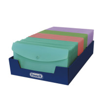 Buste con bottone - PPL - 9,9 x 21 cm - colori assortiti Pastel - Favorit Buste con bottone - PPL - 9,9 x 21 cm - colori assortiti Pastel - Favorit