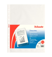 Buste forate CopySafe - Office - buccia - 22x30 cm - trasparente - Esselte - conf. 50 pezzi Buste forate CopySafe - Office - buccia - 22x30 cm - trasparente - Esselte - conf. 50 pezzi