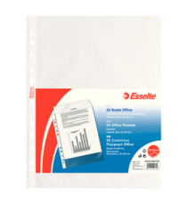 Buste forate CopySafe - Office - buccia - 22x30 cm - trasparente - Esselte - conf. 50 pezzi Buste forate CopySafe - Office - buccia - 22x30 cm - trasparente - Esselte - conf. 50 pezzi