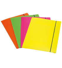 Cartellina 3 lembi Shocking File - con elastico - 25,5x35,5 cm - colori fluo assortiti - Fellowes Cartellina 3 lembi Shocking File - con elastico - 25,5x35,5 cm - colori fluo assortiti - Fellowes