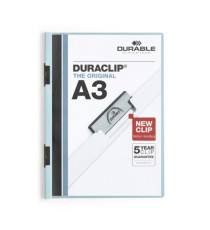 Cartellina con molla Duraclip - PVC - A3 - azzurro - Durable Cartellina con molla Duraclip - PVC - A3 - azzurro - Durable
