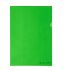 Cartelline a L - 22 x 30 cm - PE Bio-Based - liscio superior - verde - Favorit - conf. 25 pezzi Cartelline a L - 22 x 30 cm - PE Bio-Based - liscio superior - verde - Favorit - conf. 25 pezzi