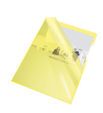 Cartelline a L - PVC - liscio - 21x29,7 cm - giallo cristallo - Esselte - conf. 25 pezzi Cartelline a L - PVC - liscio - 21x29,7 cm - giallo cristallo - Esselte - conf. 25 pezzi