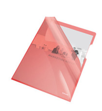 Cartelline a L - PVC - liscio - 21x29,7 cm - rosso cristallo - Esselte - conf. 25 pezzi Cartelline a L - PVC - liscio - 21x29,7 cm - rosso cristallo - Esselte - conf. 25 pezzi
