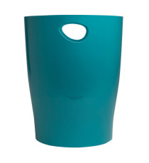 Cestino gettacarte Ecobin Skandi - altezza 33,5 cm - diametro 26 cm - 15 L - blu pacifico - Exacompta