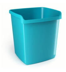 Cestino gettacarte Mydesk - altezza 32,3 cm - 15 L - turchese - Arda