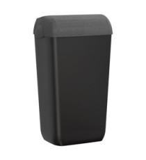 Cestino gettacarte Skin - con coperchio - 54,5 x 22,5 x 33,5 cm - 23 L - pietra - Mar Plast