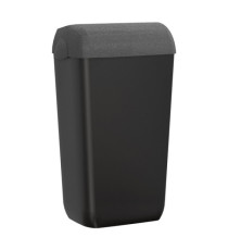 Cestino gettacarte Skin - con coperchio - 54,5 x 22,5 x 33,5 cm - 23 L - pietra - Mar Plast