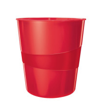 Cestino gettacarte WOW - altezza 32,4 cm - diametro 29 cm - 15 L - rosso - Leitz Cestino gettacarte WOW - altezza 32,4 cm - diametro 29 cm - 15 L - rosso - Leitz