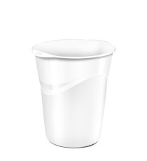 Cestino Gloss - altezza 33,4 cm - diametro 30,5 cm - 14 L - bianco artico - CEP Cestino Gloss - altezza 33,4 cm - diametro 30,5 cm - 14 L - bianco artico - CEP