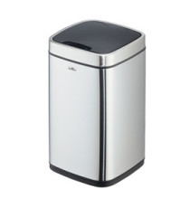 Cestino no touch - con sensore - 24 x 24 x 43 cm- 12 lt - argento metallizzato - Durable
