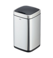 Cestino no touch - con sensore - 24 x 24 x 43 cm- 12 lt - argento metallizzato - Durable