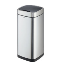 Cestino no touch - con sensore - 30,5 x 30,5 x 69 cm - 35 lt - argento metallizzato - Durable Cestino no touch - con sensore - 30,5 x 30,5 x 69 cm - 35 lt - argento metallizzato - Durable