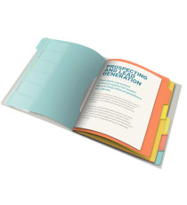 Classificatore colour'lce - 6 divisori - dorso 2 cm - 26,6x32 cm - multicolore - Esselte Classificatore colour'lce - 6 divisori - dorso 2 cm - 26,6x32 cm - multicolore - Esselte