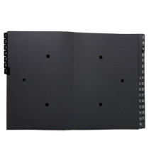 Classificatore numerico 1/31 Ordonator - 25x33 cm - nero - Exacompta Classificatore numerico 1/31 Ordonator - 25x33 cm - nero - Exacompta