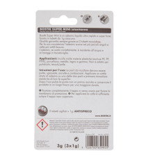 Colla istantanea universale - Super Mini blister - 3 x 1 gr - trasparente - Bostik
