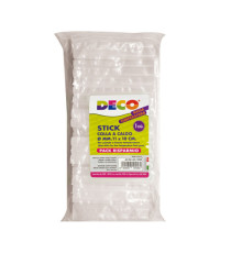 Colla stick a bassa temperatura - 10 cm x diam. 11 mm - Deco - conf. 1 kg Colla stick a bassa temperatura - 10 cm x diam. 11 mm - Deco - conf. 1 kg