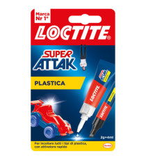 Colla Super Attak - adesivo liquido e attivatore in penna - adatto per incollare plastiche domestiche - 2 gr + 4 ml - tr Colla Super Attak - adesivo liquido e attivatore in penna - adatto per incollare plastiche domestiche - 2 gr + 4 ml - tr