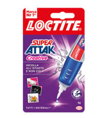 Colla Super Attak Creative - 3 gr - trasparente - Loctite Colla Super Attak Creative - 3 gr - trasparente - Loctite