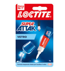Colla Super Attak Vetro - 3 gr - trasparente - Loctite