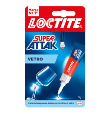 Colla Super Attak Vetro - 3 gr - trasparente - Loctite