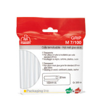 Colla termofusibile M7/100 - diametro 7 mm - lunghezza 10 cm - 200 gr - trasparente - Romeo Maestri Colla termofusibile M7/100 - diametro 7 mm - lunghezza 10 cm - 200 gr - trasparente - Romeo Maestri