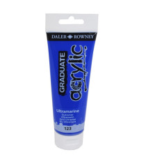 Colore acrilico fine Graduate - 120 ml - blu oltremare - Daler Rowney Colore acrilico fine Graduate - 120 ml - blu oltremare - Daler Rowney